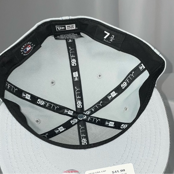 New 7 3/4 Chicago Cubs New Era 59 Fifty Cooperstown Collection Fitted Hat Cap - Picture 3 of 3